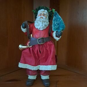 Possible Dream Santa Claus Holiday Ornament with Red and Green Accents